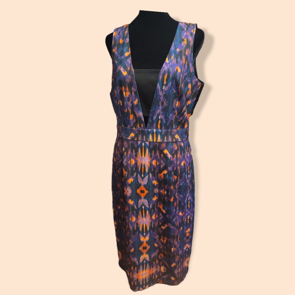 NWT Gianni Bini Crazy in Love Black and Fuchsia Dress Size 10